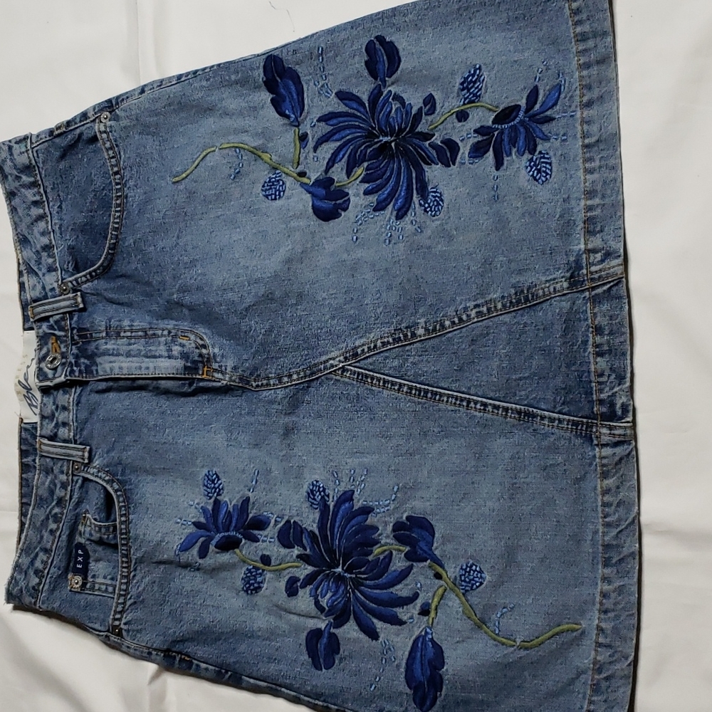 VINTAGE EXPRESS BLUES SKIRT